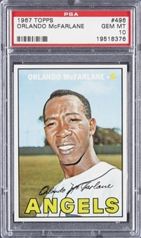 1967 Topps #496 Orlando McFarlane - PSA GEM MT 10 - LOW POP!
